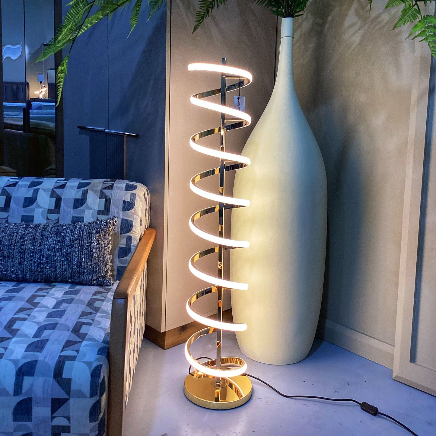 Spiral Radiance LED Floor Lamp