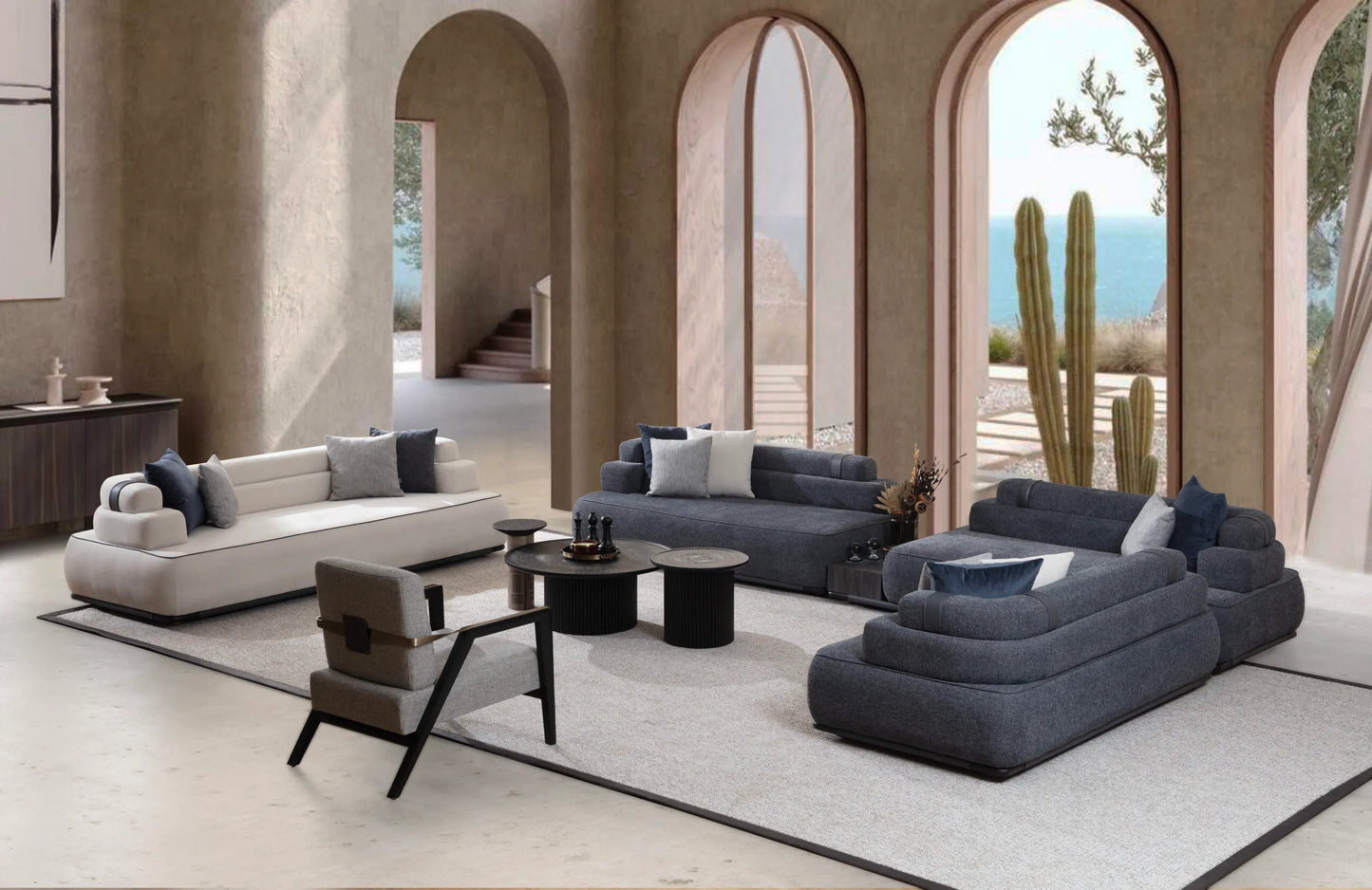 Coastline Serenity - Modular Sofa Set