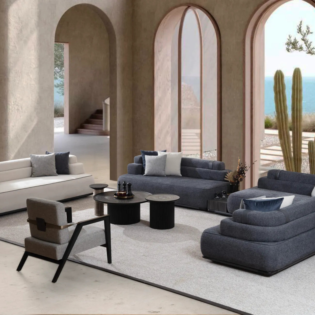 Coastline Serenity - Modular Sofa Set