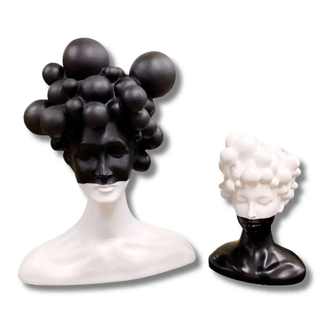 Abstract Bubble Head Figurine