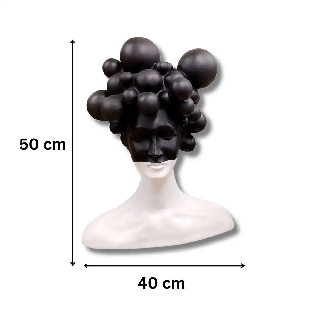 Abstract Bubble Head Figurine