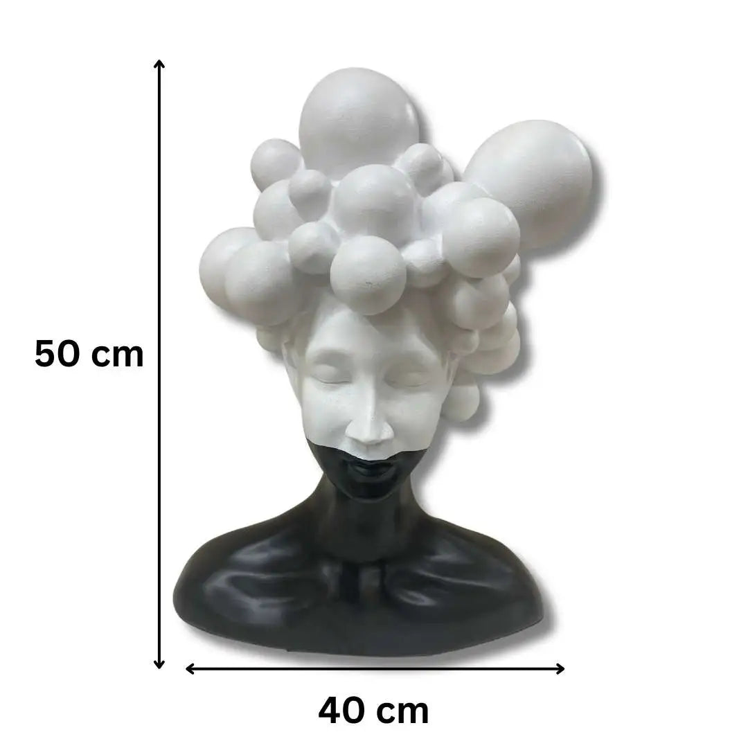 Abstract Bubble Head Figurine