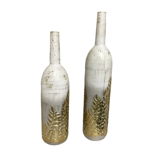 Industrial Elegance Metal Vase