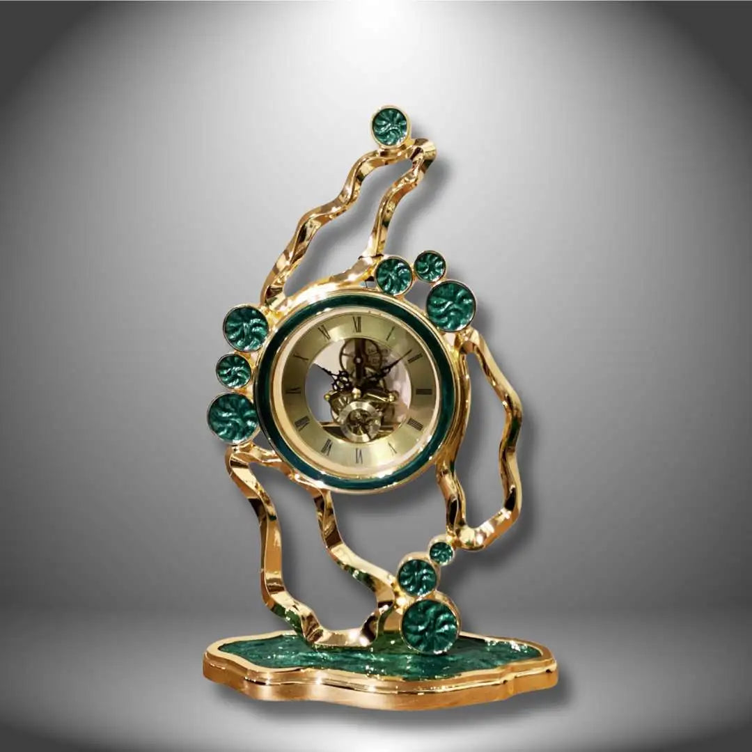 Radiant Bloom Table Clock