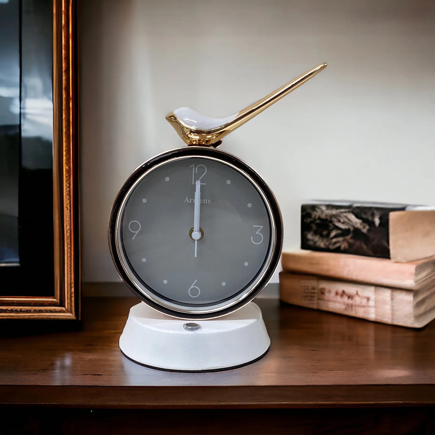 Graceful Songbird Table Clock