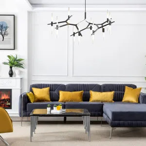 Twilight Elegance Right Chaise Sofa