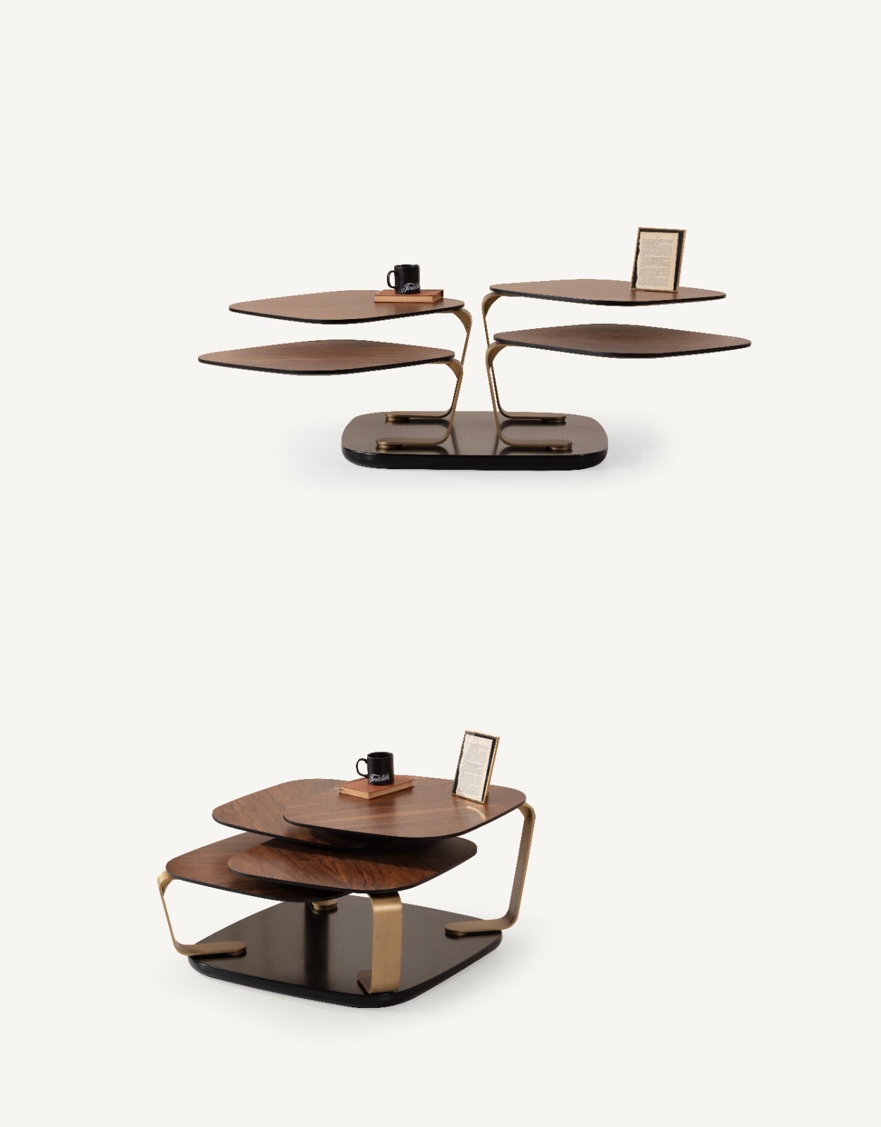 Walnut Adjustable Coffee Table