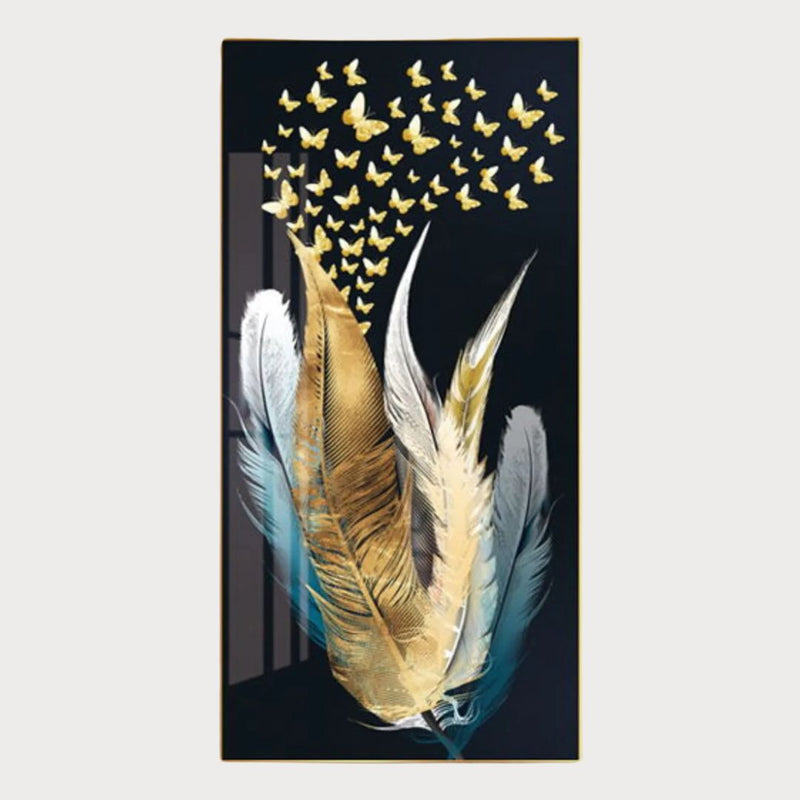 Feather & Butterflies Wall Art