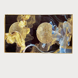 Golden Harmony Abstract Wall Art