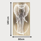Golden Glow Elephant LED Wall Art