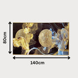 Golden Harmony Abstract Wall Art