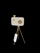 Golden Tripod Camera Decor
