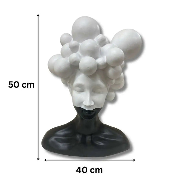 Abstract Bubble Head Figurine