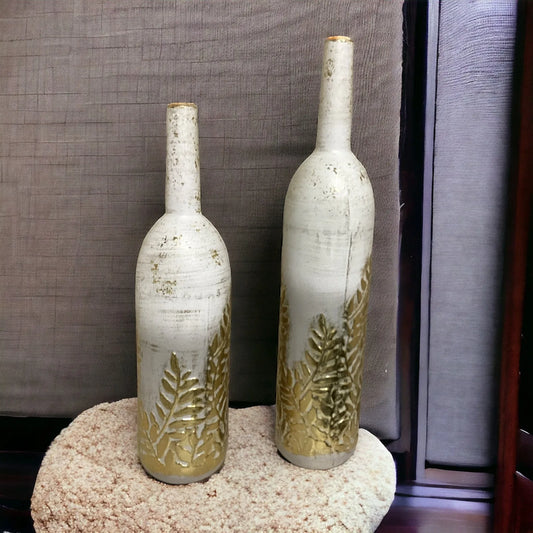 Industrial Elegance Metal Vase