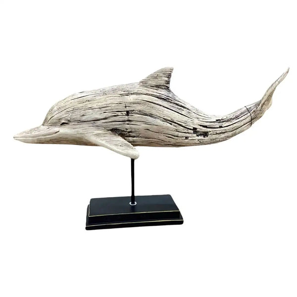 Rustic Dolphin Sculpture