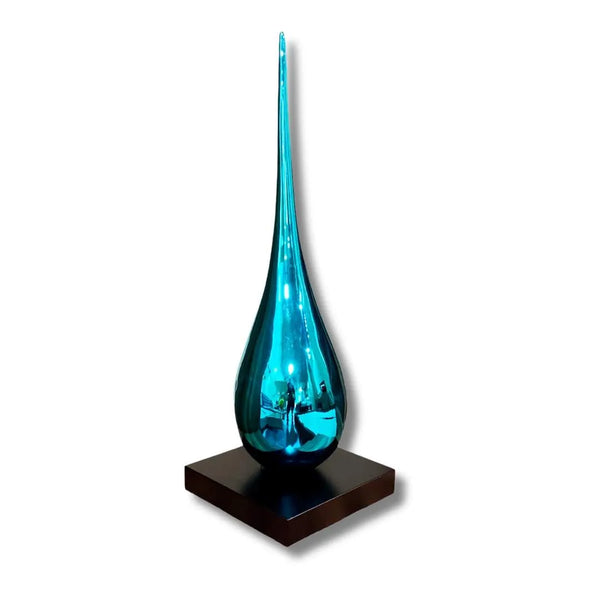 Blue Teardrop Sculpture