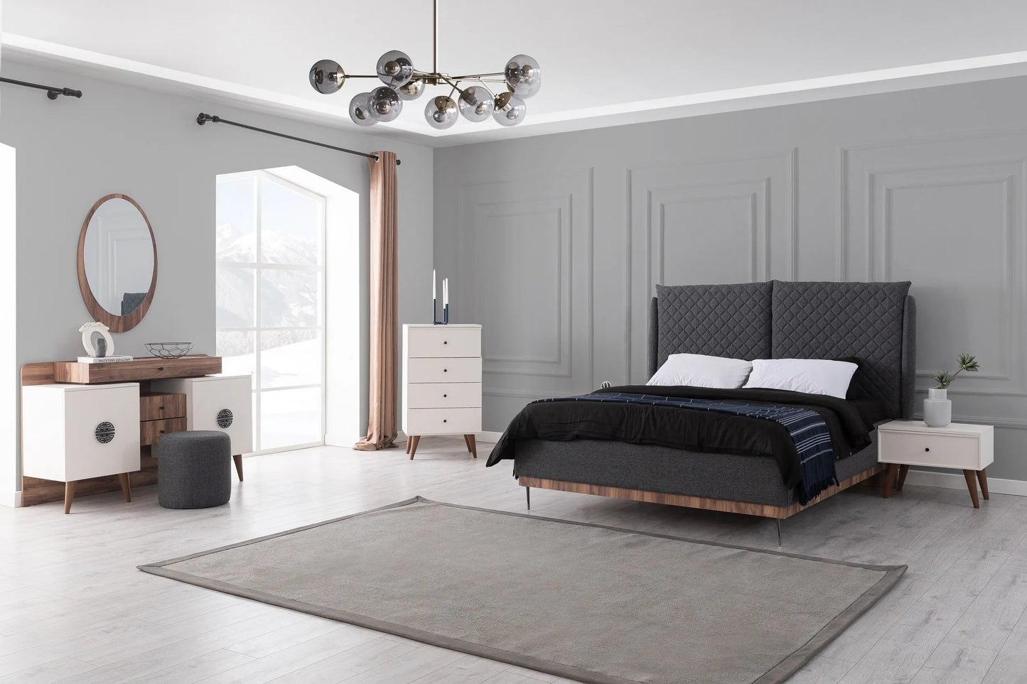 Madrid Gas Lift Storage Bedframe