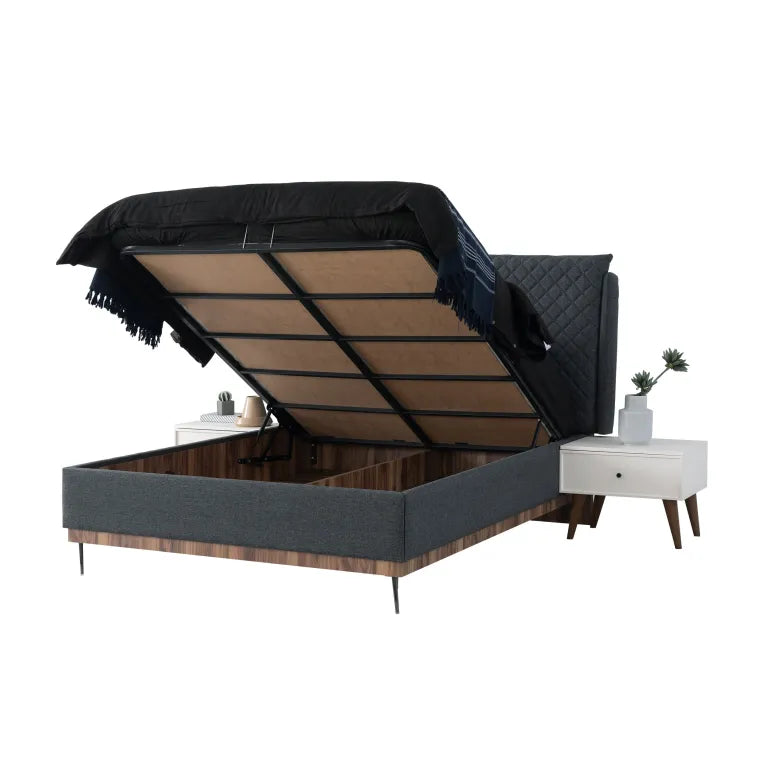 Madrid Gas Lift Storage Bedframe