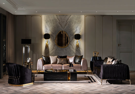 Metro Elegance - 3 Seater Sofa Set