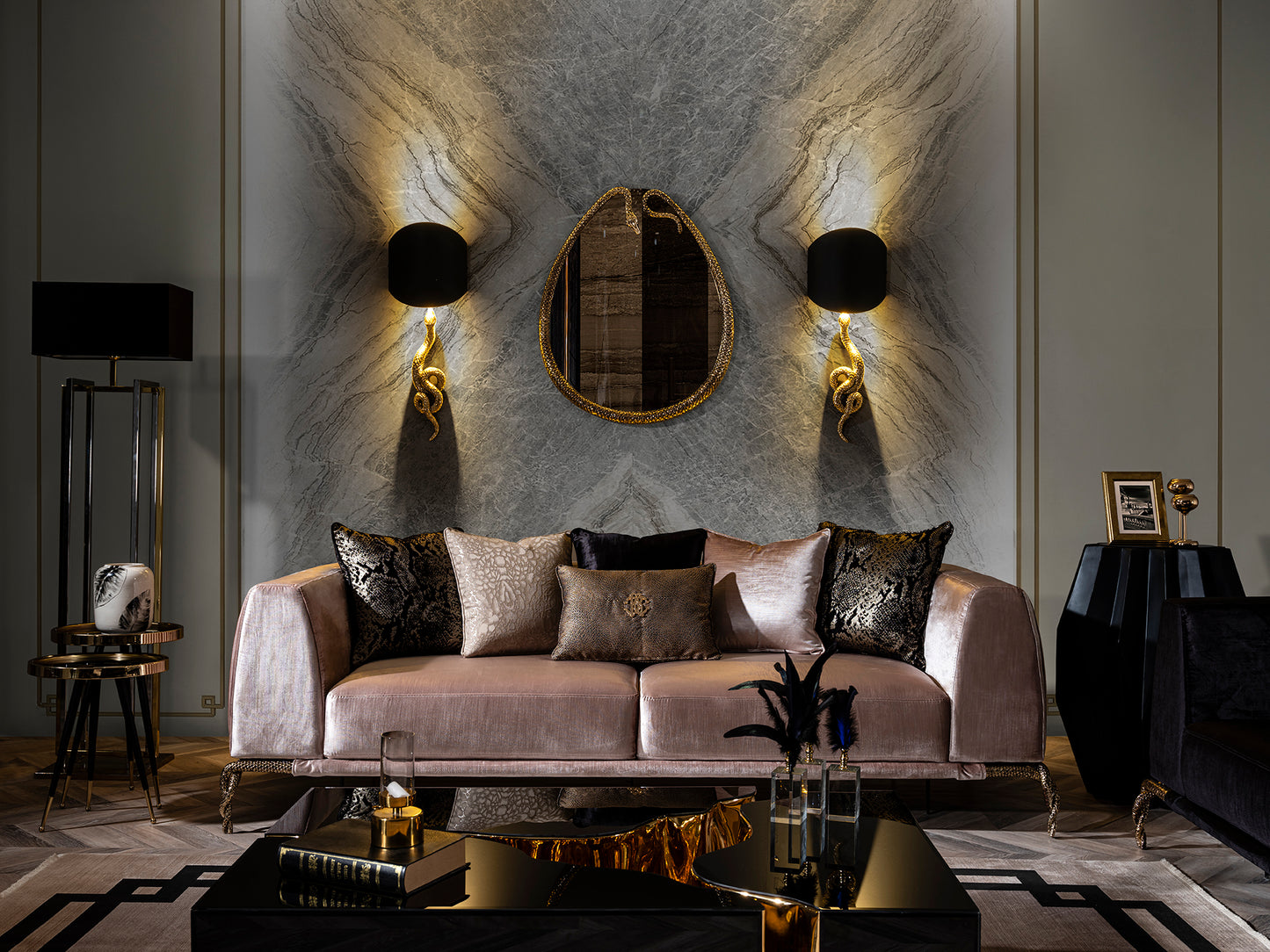 Metro Elegance - 3 Seater Sofa Set