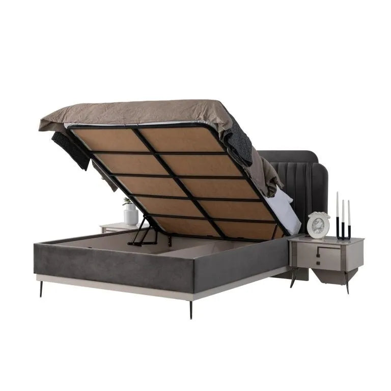 Milano Gas Lift Storage Bedframe