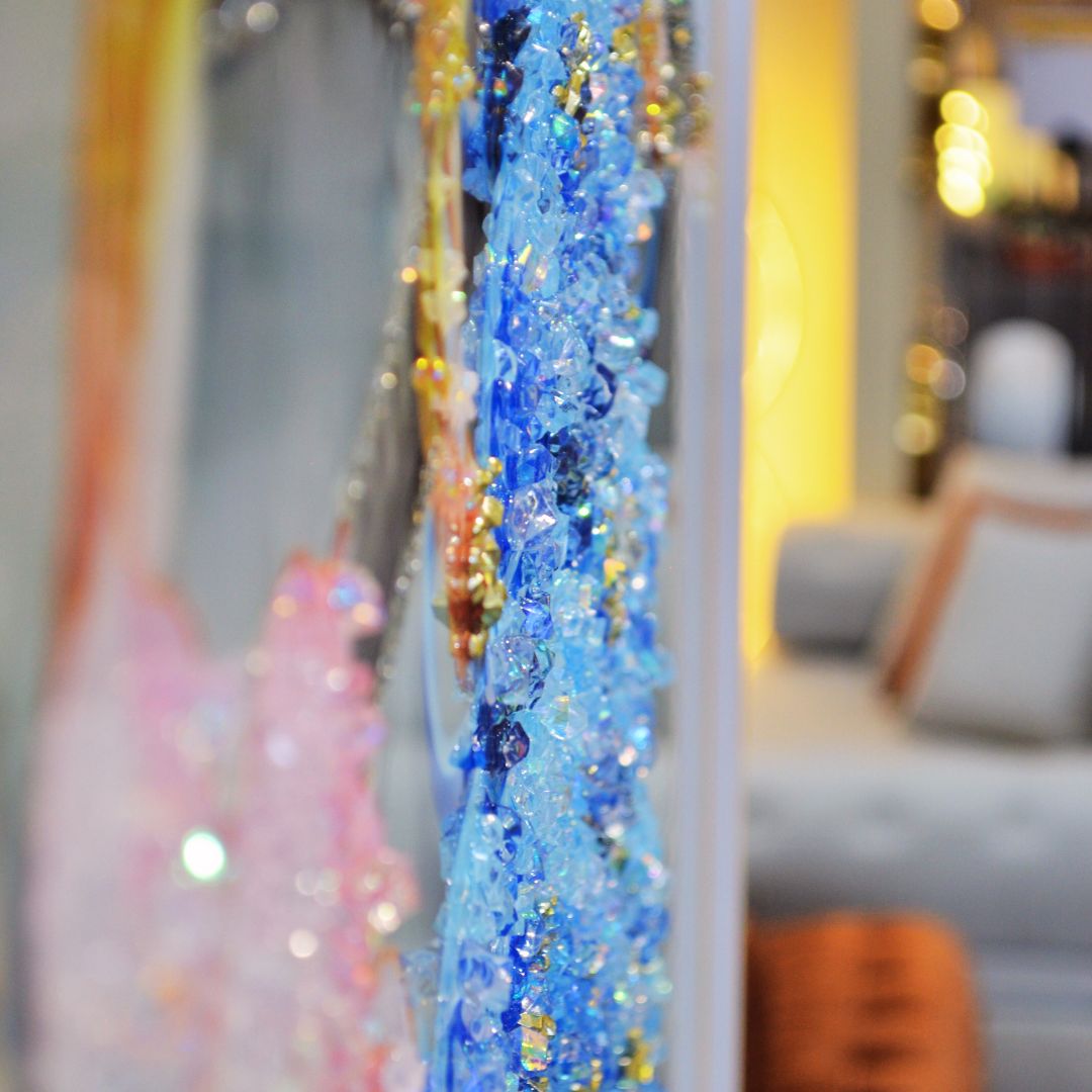 Majestic Blue Peacock LED Wall Art