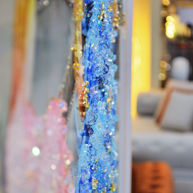 Majestic Blue Peacock LED Wall Art