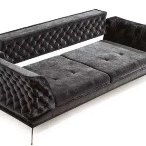 Pladora Charcoal - 3 Seater Sofa
