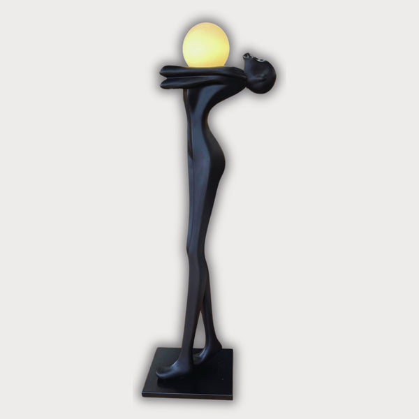 Radiant Embrace LED Sculpture Lamp