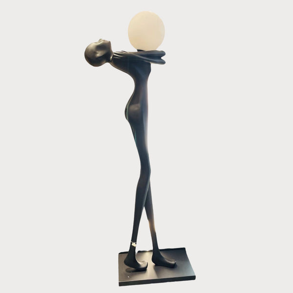 Radiant Embrace LED Sculpture Lamp