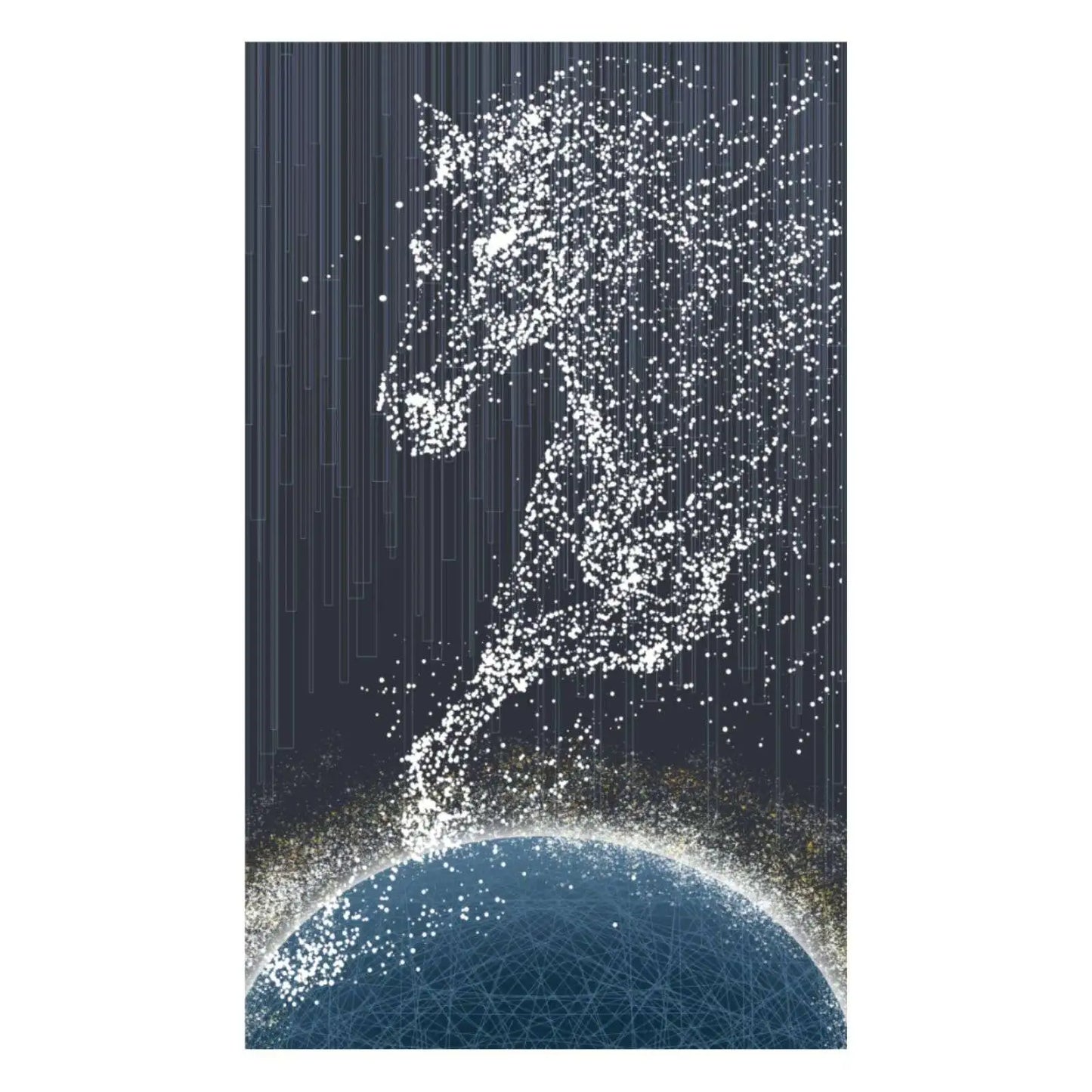 Starry Horse Galaxy LED Wall Art