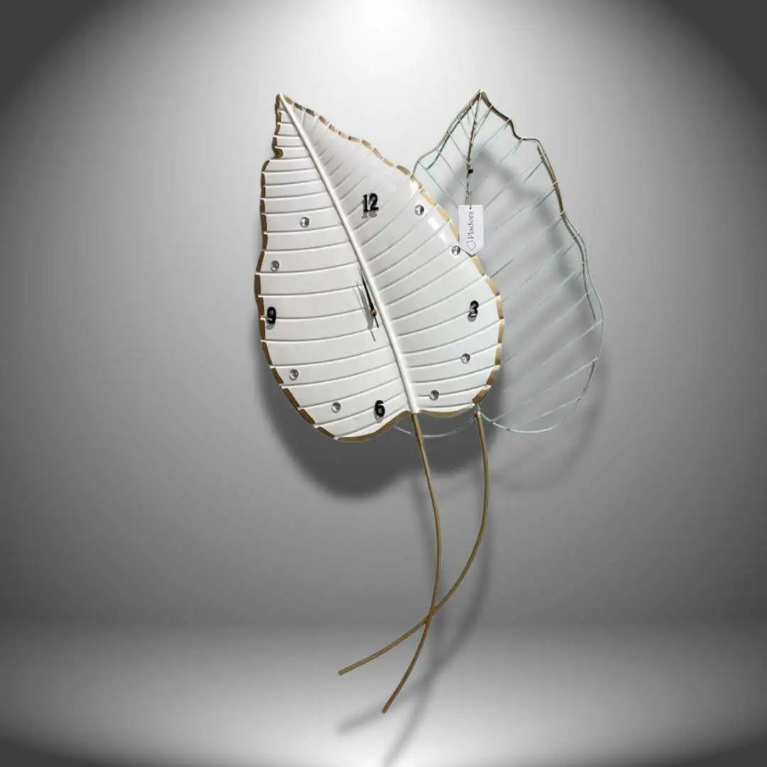 Graceful Leaf Wall Clock