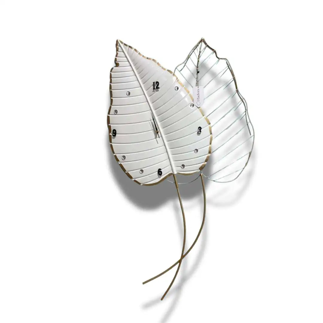 Graceful Leaf Wall Clock